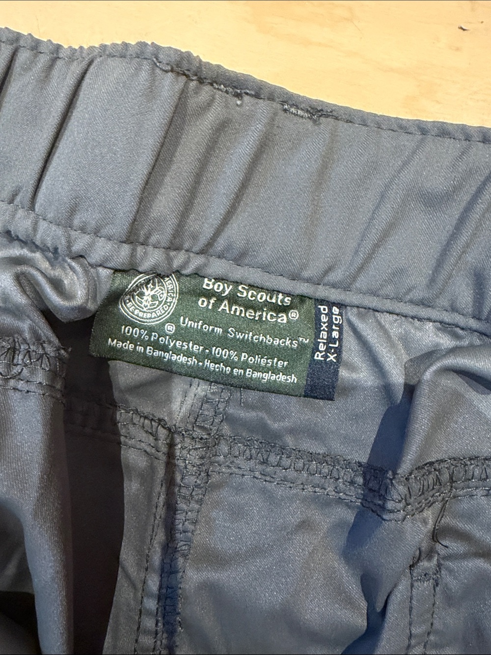 Men's Boy Scouts of America Uniform Switchbacks - XL - Picture 3 of 6
